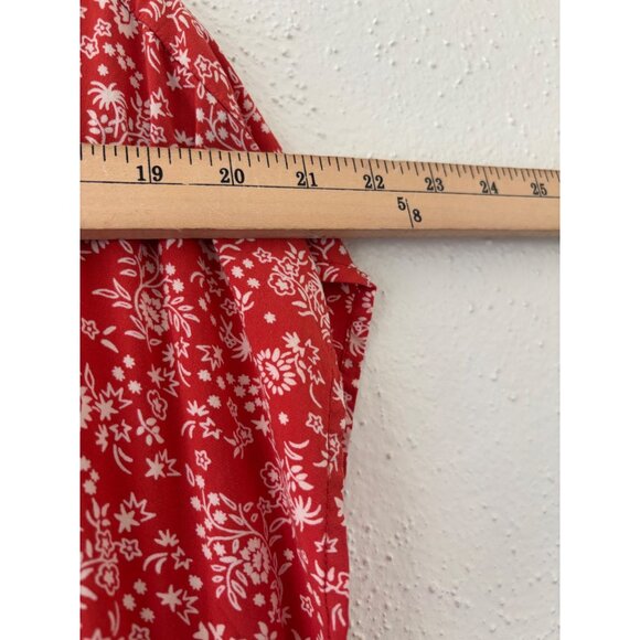 Madewell Button-Front Midi Dress In Piazza Floral Size XL - Picture 5 of 8